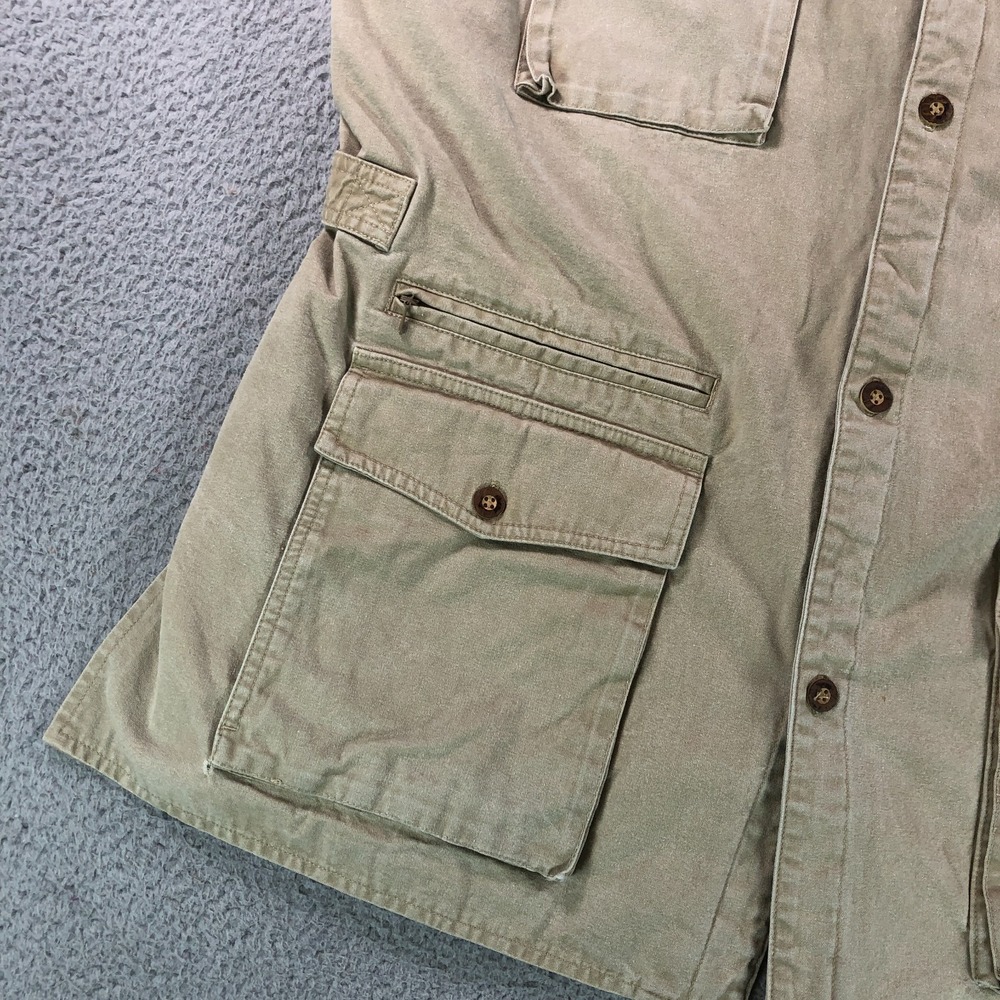 Vintage Orvis Vest Adult Extra Large Beige Khaki Fishing Safari Pockets Utility - Picture 3 of 13